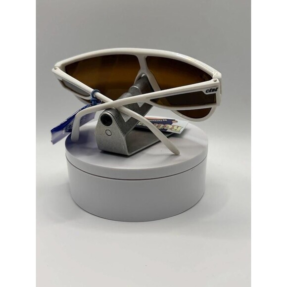 NWT Vintage Cebe Basic Sport Sunglasses | Model 1987 White with Cutouts France - Picture 8 of 10